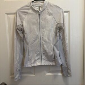 Abercrombie & Fitch Marble Print White & Grey Active Jacket - Sz S